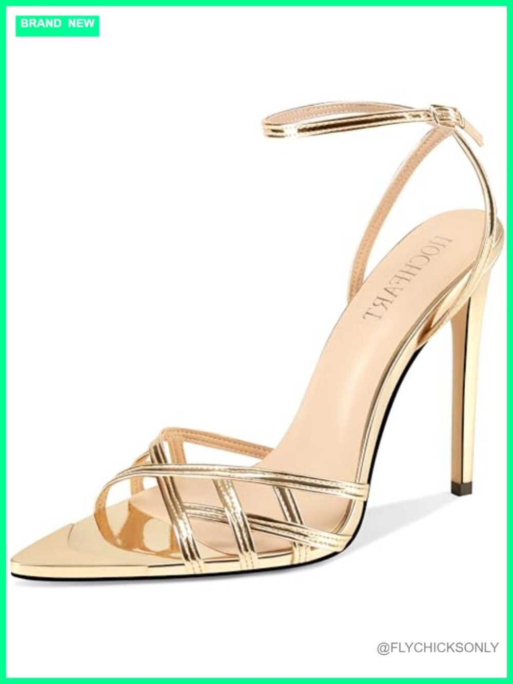 Ankle Strap Stiletto Heels Lace Up Pointed Open Toe Sandals Dressy